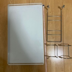 峯嶋 電子レンジ上ラック 棚2段 ホワイト YS-02