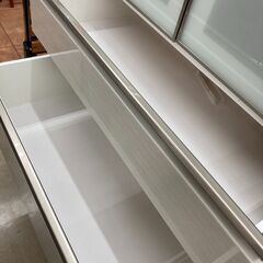 ⭐人気の大川家具⭐インテリア岩永　2面食器棚 / アテナ⭐アーバンstyle⭐1129の画像