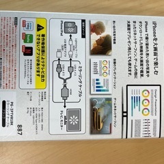 I Phoneを大画面で楽しむ　
ミラーリングケーブルの画像