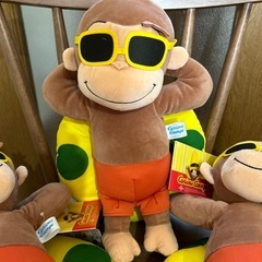 おさるのジョージLぬいぐるみ　SUMMER  1体500円の画像