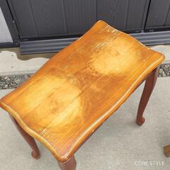 アンティーク　猫脚　スツール　サイドテーブルの画像