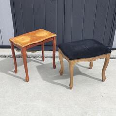 アンティーク　猫脚　スツール　サイドテーブル