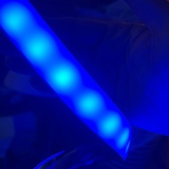 【新品】最終値下げ‼️　動作確認済み　色々な色に変化　LEDアートスタンドライト　フロアライト　多色発光　調整可能スイッチの画像
