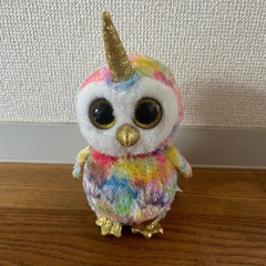 ty ぬいぐるみ　レインボー　フクロウ