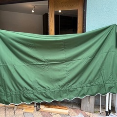 つっぱりオーニングテント、グリーン中古美品の画像