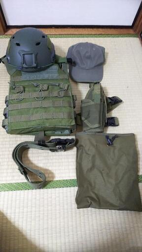 サバゲーデビューに！　装備品セット　OD