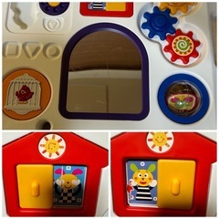 お譲り先決定。ベビーサークル 拡張パネル付き 日本育児 ミュージカルキッズランドDXII の画像