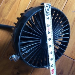 充電式クリップ扇風機の画像