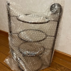 【新品】半額‼️クリスマスパーティーにも　使い方色々‼️ アフタヌーンティー　お誕生日会　ランチ会　子ども会　折りたたみ式 デザート スタンド ４段  お家カフェ  アフタヌーンティー　クリスマス　ハロウィン　誕生日会の画像