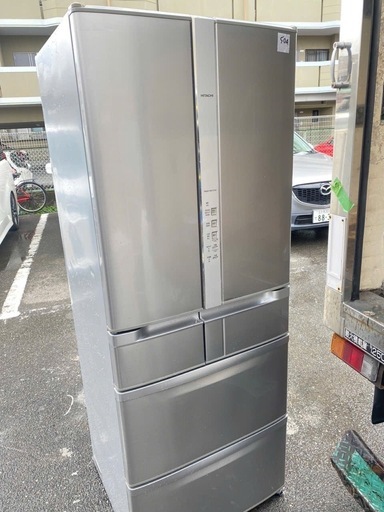 北九州市内配送無料　保証付き　日立 HITACHI 冷蔵庫（475L・ハイブライトステンレス）真空チルドSプレミアム R-SF48ZM-SH