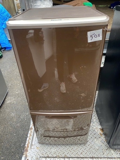 北九州市内配送無料　保証付き ★ パナソニック 138L 2ドア パーソナルタイプ 冷蔵庫 ブラウン NR-B143W-T