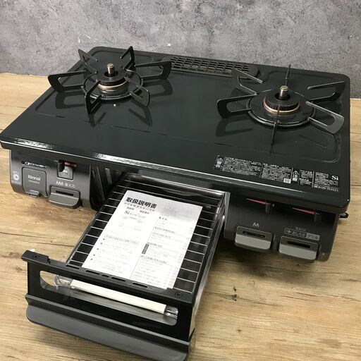 9/22 終IS 23年製 Rinnai リンナイ LPガス用 ガステーブル RT64JHS2 左強火 高温炒め 24i菊MZ