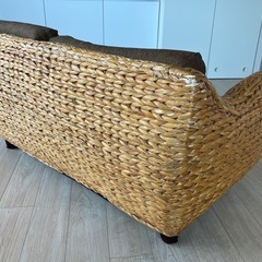 リゾート系ソファ 約W134×D77×H73×SH38cmの画像