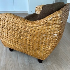 リゾート系ソファ 約W134×D77×H73×SH38cmの画像