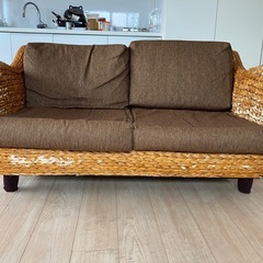 リゾート系ソファ 約W134×D77×H73×SH38cmの画像