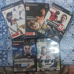 💿PS2ソフト💿サッカー系ソフト5本セットの画像