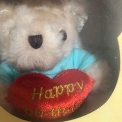 【値下げ】新品くまぬいぐるみＤＣＨL★Happy birthday☆の画像