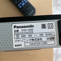 【Panasonic】DVD-S500の画像