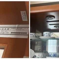 【引取り限定】コスガKOSUGAのリビングキャビネット、飾り棚の画像