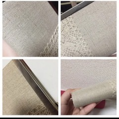 あやの小路 がま口 長財布 復刻型 マチあり　リネン　限定　廃盤の画像