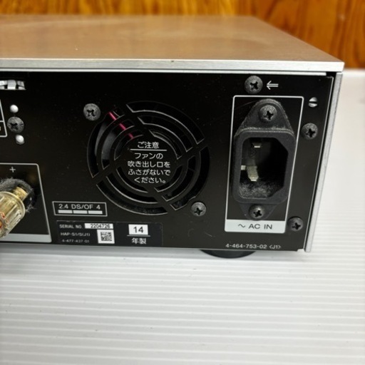 s0922601 電源ケーブルなし SONY ソニー HDD AUDIO PLAYER SYSTEM HAP-S1 ハードディスク オ