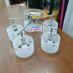 ニトリ☆照明器具、5個ライト、３パターン点灯、メッキ、【浜村鹿野温泉ICから3分 買取本舗 宮本リサイクル 営業時間9～19時 定休日水曜のみ←連絡できませんm(_ _)m】の画像