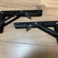 新品 棚用 可動式 ブラケット　金具 折りたたみ可 棚　収納　インテリアの画像