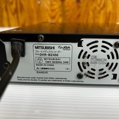 s0922602 通電確認済 トレイ開閉OK MITSUBISHI 三菱 DVR-BZ450 ブルーレイディスクレコーダー 家電 オーディオ機器 ブルーレイ 中古品 の画像