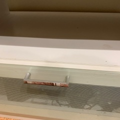 参考写真追加　テレビボード　65インチを乗せたらシンデレラフィットくらいの画像