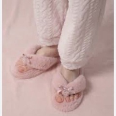 PEACH JOHN ピーチ・ジョン パイル地　もこもこサンダル PJ 厚底 ウェッジサンダル 美脚 脚長 ビーチ　海　プールの画像