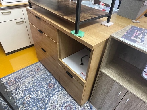 【リサイクルサービス八光】幅105㎝　ニトリ　カウンター (エトナ105CT LBR)