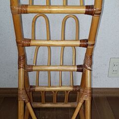 籐  3段 スリッパラックの画像