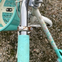 お話中　女の子用自転車の画像