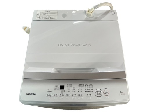 NO.1800【2024年製】【美品】TOSHIBA 東芝 全自動電気洗濯機機 AW-7GM2 7kg 家電 中古