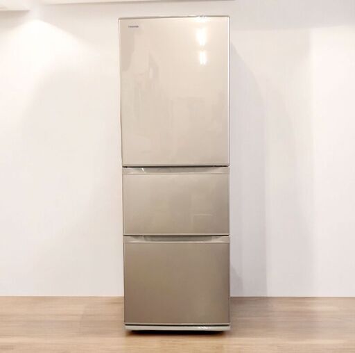 24Y639 ジE TOSHIBA 東芝 冷凍冷蔵庫 GR-H38S 2015年製 右開き 375L 中古品