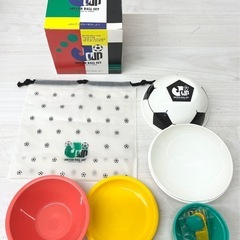 【未使用品】サッカーボール型 Jカップ レジャーセット 食器セッ...