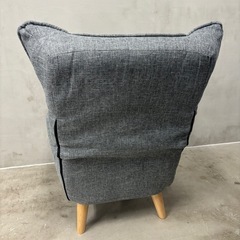 【美品】タンスのゲン  高座椅子 1Pソファ グレー 肘付きの画像