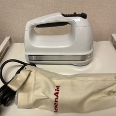キッチンエイド 9段階変速 1台４役・収納バック付 ハンドミキサ...