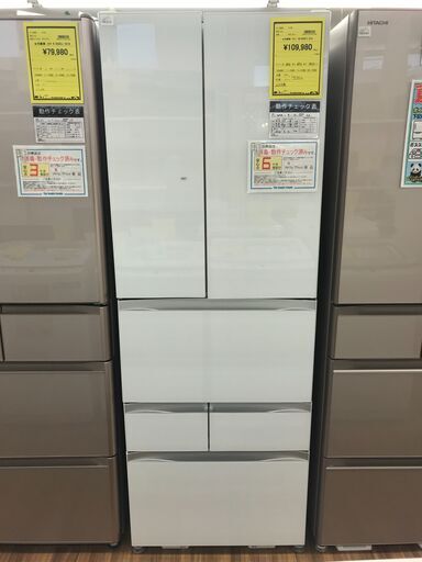 値下げしました！！　6ヶ月保証付き！！　トウシバ　東芝　GR-R460F2　461L　2019年製　幅(W)650mm × 奥行(D)652mm ×  高さ(H)1833mm　クリーニング　動作確認済