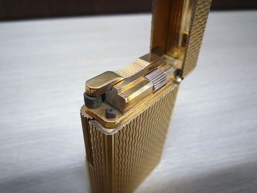本物 ライター　デュポン ライン1 L ゴールドカラー S.T.Dupont USED 苫小牧西店