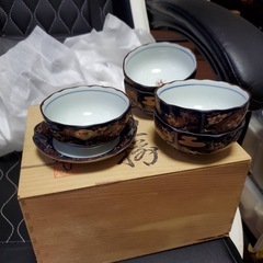 有田焼 極彩古伊万里 料理揃 小鉢・小皿 ５組 珠光作の画像