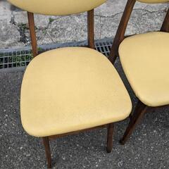 ウッドスツール　 椅子 ダイニングチェア 木製 4脚セットの画像