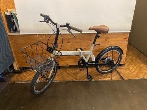 【リアサス付き】20インチ折りたたみ自転車　6速