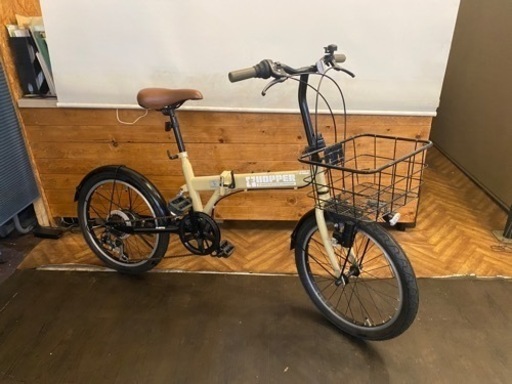 【リアサス付き】20インチ折りたたみ自転車　6速