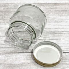 新品 食料ガラス瓶 広口 320mL 40本入1ケース 未開封 蓋付き ビン 第一硝子 ジャム瓶 キムチ ピクルス 1ADW0301①の画像