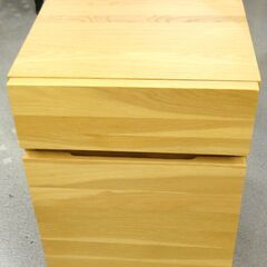 ★美品★無印良品　デスク＆キャビネットセット　オーク材　【モノ市場半田店】の画像