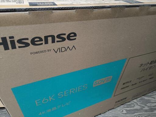 未使用　未開封　50インチ液晶テレビ　HISENSE 　50E6K