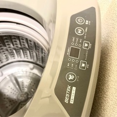超コンパクトな洗濯機！設置したけど未使用！縦型 一人暮らし 3.8kg 小型 抗菌パルセーター 家庭用 家電  全自動 部屋干し 必要なもの 簡単 二人暮らし コンパクト BTWA01 BESTEKの画像