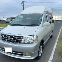 グランドハイエース★キャンピング★車検R7年3月★後席モニター★フロントカメラの画像