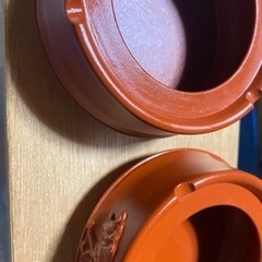 常滑焼　灰皿　2つの画像